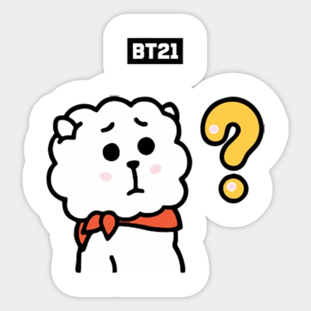 bt21 bts exclusive design 20 Sticker by Typography Dose